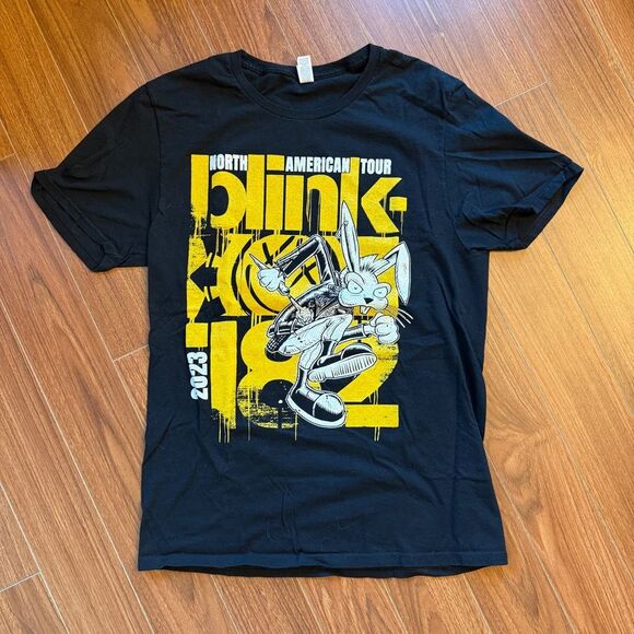 Tultex Other - Blink-182 Black Yellow Graphic T-Shirt 2023 North American Tour Unisex Size L